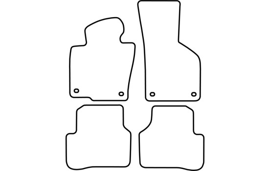 Bilmattor lämpliga för Volkswagen Passat 2005-2007, bild 2