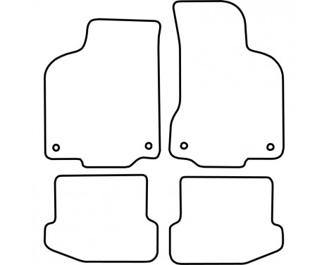 Bilmattor lämpliga för Volkswagen Polo 6N2 1999-2001, bild 2