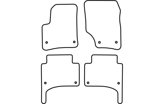 Bilmattor lämpliga för Volkswagen Touareg 2002-2009, bild 2