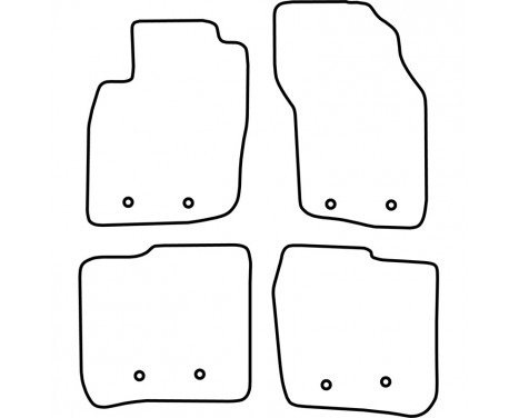 Bilmattor lämpliga för Volvo S40/V40 1999-2003 (velour), bild 7