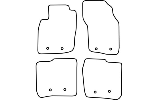 Bilmattor lämpliga för Volvo S40/V40 1999-2003 (velour), bild 7