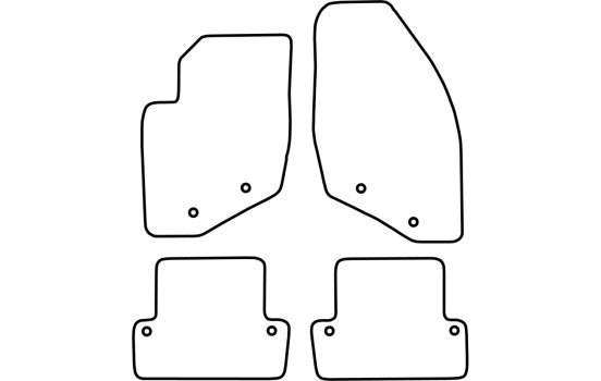 Bilmattor lämpliga för Volvo S60 2000-2010, bild 2