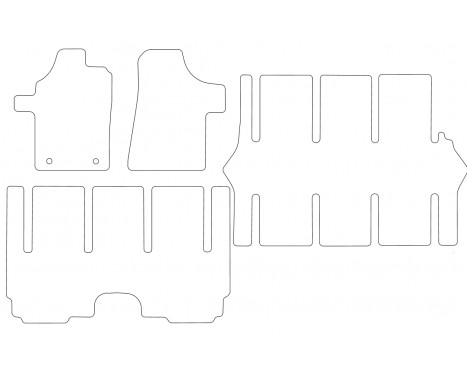 Bilmattor Mercedes-Benz Viano 2009-2014 set 2x dörr 4-delad, bild 2