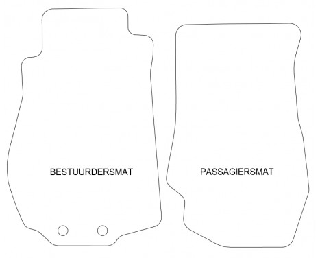 Bilmattor till Nissan 350Z 2 delar, bild 2