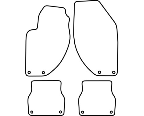 Bilmattor Velour lämplig för Alfa Romeo 166 2000-2003, bild 6