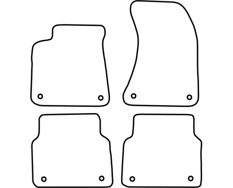 Bilmattor Velour lämplig för Audi A8 2011-2017, bild 6