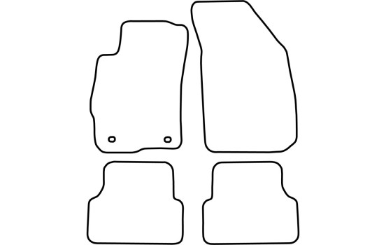 Bilmattor Velour lämplig för Chevrolet Aveo 2011-, bild 6