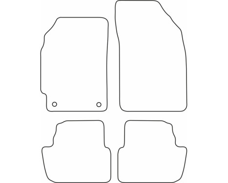Bilmattor Velour lämplig för Chevrolet Spark 2010-2013, bild 6