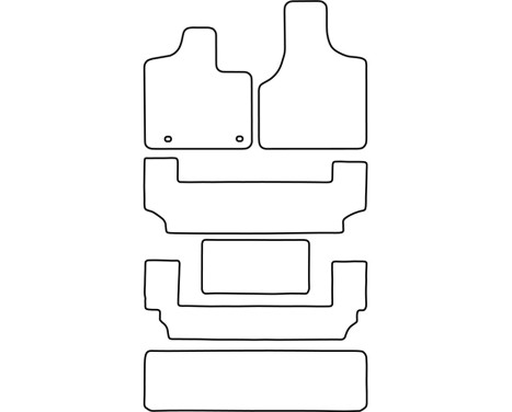 Bilmattor Velour lämplig för Chrysler Grand Voyager 2002-2009, bild 6