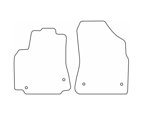 Bilmattor Velour lämplig för Citroen Berlingo 2008-2018 (endast för), bild 6