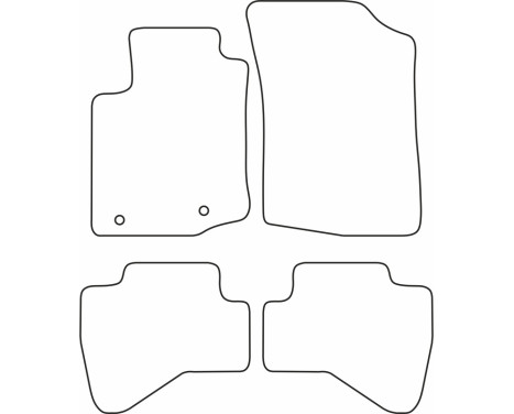 Bilmattor Velour lämplig för Citroen C1 2014-, bild 6