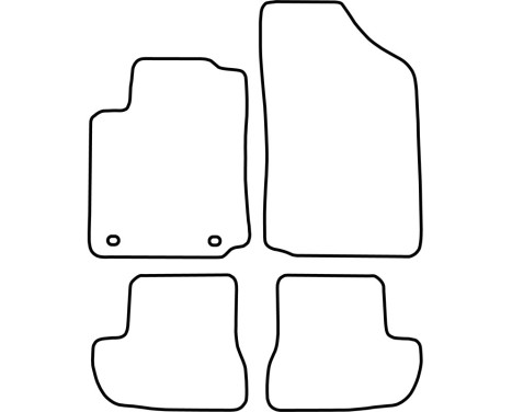 Bilmattor Velour lämplig för Citroen C2 2003-2010, bild 6