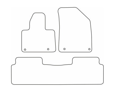 Bilmattor Velour lämplig för Citroen C5 2008- (3 delar), bild 6