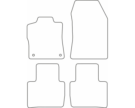 Bilmattor Velour lämplig för Citroën C5 X 2021-, bild 6