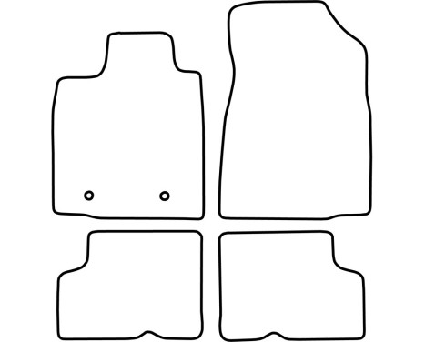 Bilmattor Velour lämplig för Dacia Sandero 2008-2012, bild 6