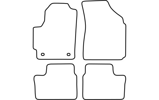 Bilmattor Velour lämplig för Daewoo Matiz 2001-2006, bild 6