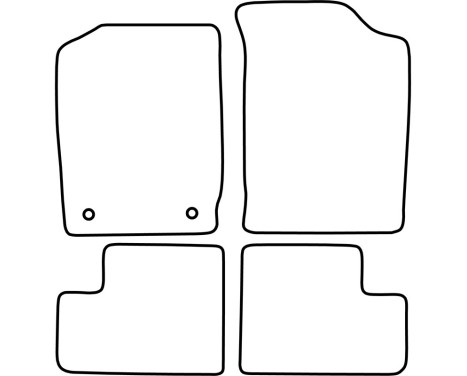 Bilmattor Velour lämplig för Daihatsu Cuore 1998-2003, bild 6