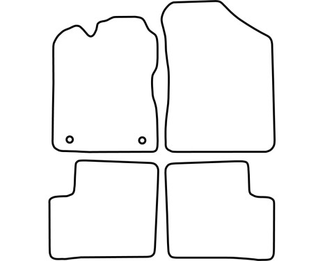 Bilmattor Velour lämplig för Daihatsu Cuore 2003-2007, bild 6