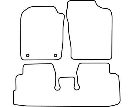 Bilmattor Velour lämplig för Daihatsu Cuore 2007-2013, bild 6