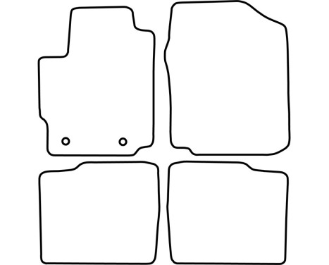 Bilmattor Velour lämplig för Daihatsu Materia 2006-2011, bild 6
