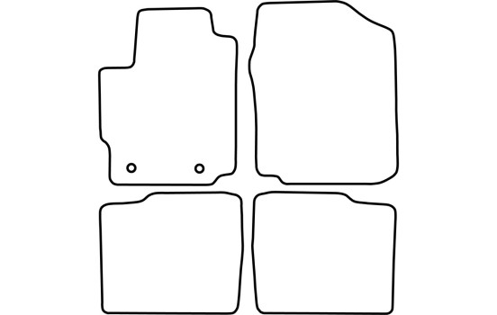 Bilmattor Velour lämplig för Daihatsu Materia 2006-2011, bild 6