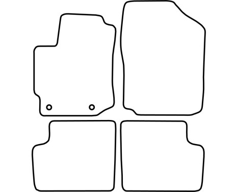 Bilmattor Velour lämplig för Daihatsu Sirion 2005-2012, bild 6