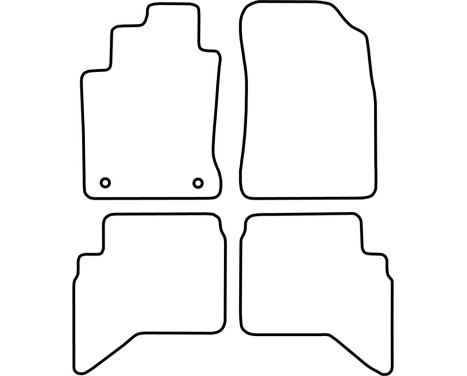 Bilmattor Velour lämplig för Daihatsu Terios 2006-2010, bild 6