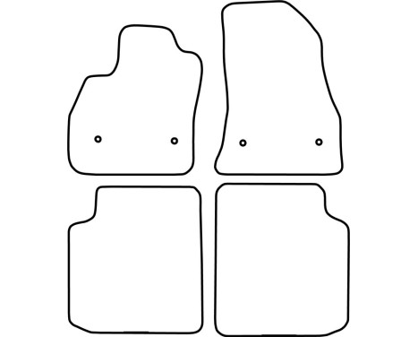 Bilmattor Velour lämplig för Fiat 500L 2013-2017, bild 6