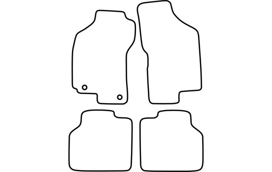 Bilmattor Velour lämplig för Fiat Brava/Bravo/Marea 2000-2007, bild 6