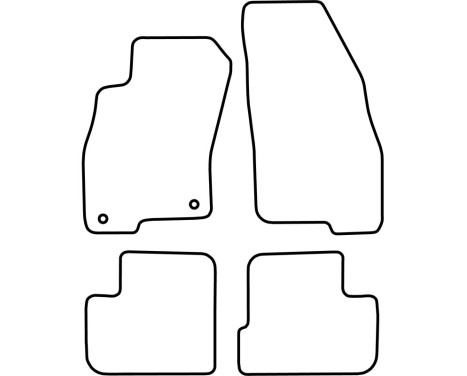 Bilmattor Velour lämplig för Fiat Grande Punto 2005-2011, bild 6