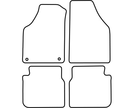 Bilmattor Velour lämplig för Fiat Idea 2003-2007, bild 6