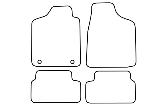 Bilmattor Velour lämplig för Fiat Panda 1981-2003, bild 6