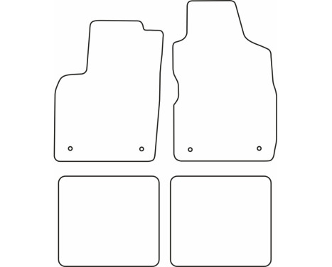 Bilmattor Velour lämplig för Fiat Panda 2003-2012, bild 6
