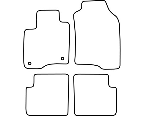 Bilmattor Velour lämplig för Fiat Panda 2012-2015, bild 6