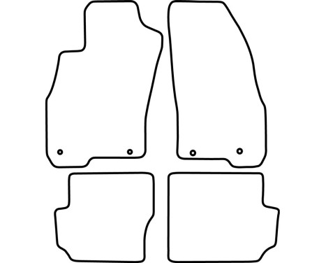 Bilmattor Velour lämplig för Fiat Punto Evo (3 dörrar) 2014-, bild 6