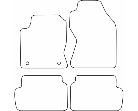 Bilmattor Velour lämplig för Ford Focus 2002-2004, bild 6