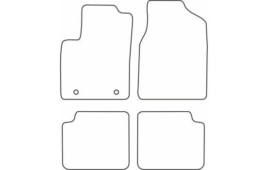 Bilmattor Velour lämplig för Ford Ka 2008-2012, bild 6