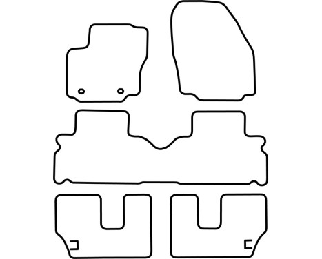 Bilmattor Velour lämplig för Ford S-Max 2006- (7 personer), bild 6