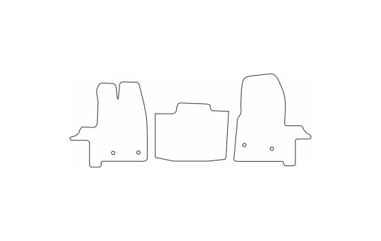 Bilmattor Velour lämplig för Ford Transit 2014- (endast för), bild 6