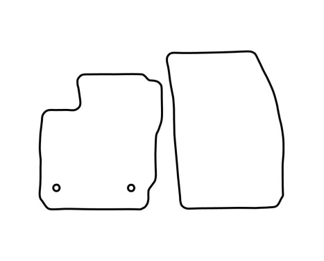 Bilmattor Velour lämplig för Ford Transit Courier 2014- (endast frammattor), bild 6