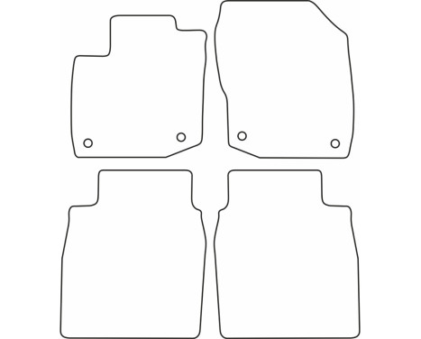 Bilmattor Velour lämplig för Honda Civic 3/5 dörrar 2012-2017, bild 6