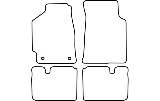 Bilmattor Velour lämplig för Honda Civic 3 dörrar 1988-1991, bild 6
