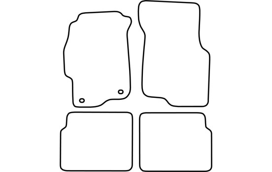 Bilmattor Velour lämplig för Honda Civic coupe 1996-2001, bild 6
