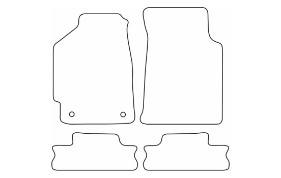 Bilmattor Velour lämplig för Honda CRX 1988-1992, bild 6
