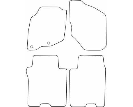 Bilmattor Velour lämplig för Honda Jazz 2002-2008, bild 6