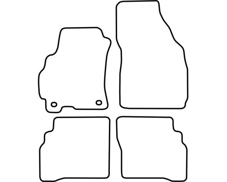 Bilmattor Velour lämplig för Hyundai Atos 2004-2008, bild 6