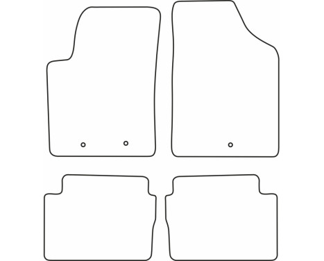 Bilmattor Velour lämplig för Hyundai i10 2010-2013, bild 6