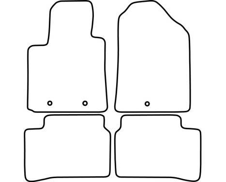 Bilmattor Velour lämplig för Hyundai i10 2013-2020, bild 6