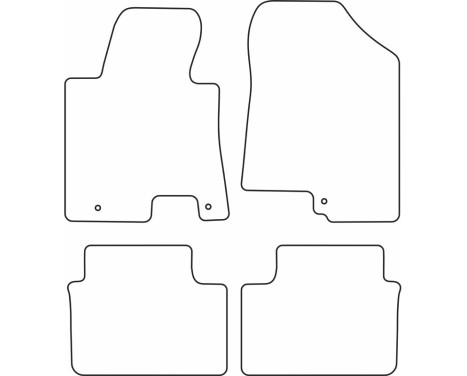Bilmattor Velour lämplig för Hyundai i30 2013-2016, bild 6
