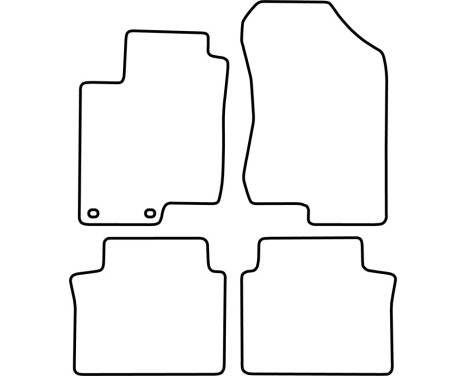 Bilmattor Velour lämplig för Hyundai Sonata 2005-2010, bild 6